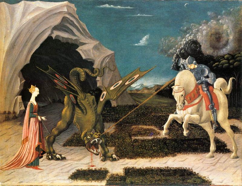 UCCELLO, Paolo St. George and the Dragon at France oil painting art